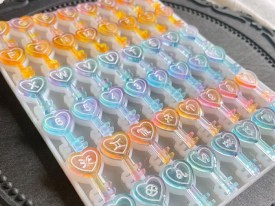 Molde silicona llaves con letras